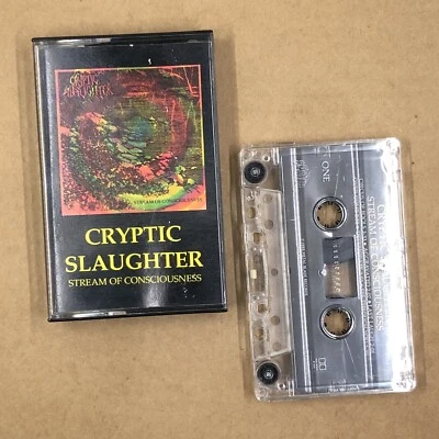 CRYPTIC SLAUGHTER Cassette Tape 80s Metal Thrash STREAM OF CONSCIOUSNESS - Image 1 of 4