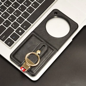 For ZTE nubia Flip 6.9" Wristband Case Luxury PU Leather+PC Back Phone Cover - Picture 1 of 22