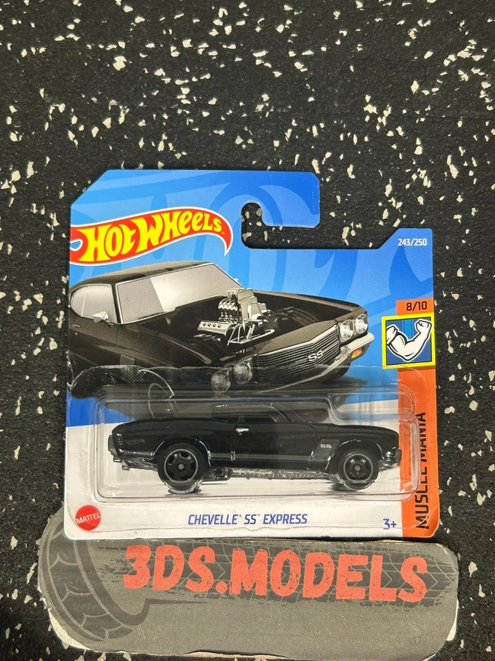 GM  CHEVELLE SS EXPRESS BLACK Hot Wheels 1:64 *COMBINE POSTAGE* - Image 1 of 1