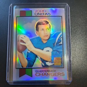 John Unitas 2000 Topps cromo 1973 refractor Baltimore Colts #455 - Imagen 1 de 2