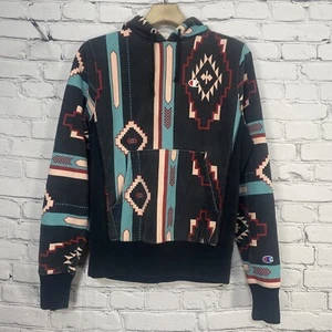 Champion Reverse Weave Hoodie Size S Aztec Southwestern Tribal AOP Santa Fe - Picture 1 of 17