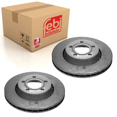 Par de discos de freno delanteros para Audi 100 44 quattro 200 43 85 Febi 08359 Foto 1 de 3