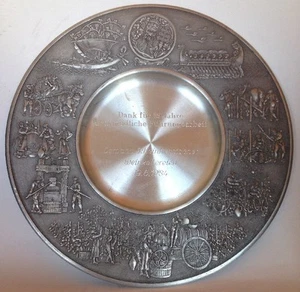 Comemorative Pewter Plate - Stamped Roders - ARS - Personalized- 21yrs Old- Wine - Picture 1 of 12