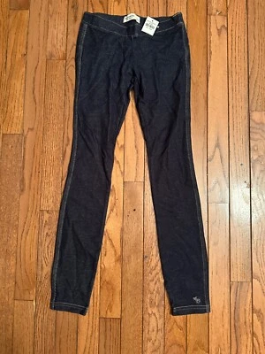 Leggings jeans Abercrombie meninas regular L algodão nova com etiquetas - Imagem 1 de 3