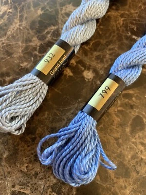 DMC 3 Cotton Perle Thread 1.5m 799 & 932 Lot 2 Skeins 1 Of Each Blue Unused New - Image 1 of 4