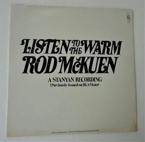 Sealed Lp Rod McKuen Listen To The Warm A Stanyan Recording Stanyan Records 5052 - Picture 1 of 8