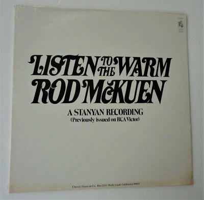 Sealed Lp Rod McKuen Listen To The Warm A Stanyan Recording Stanyan Records 5052 - Image 1 of 4
