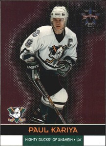 2000-01 Vanguard Anaheim Ducks Hockey Card #2 Paul Kariya