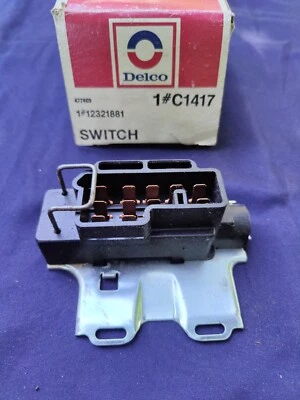 NOS OEM Ignition Switch Delco 12321881 C1417 for 1979-89 Dodge Plymouth L4 - Image 1 of 2