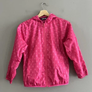 Chaqueta cortavientos Lands End para niñas Chaqueta de lluvia Cremallera Ligera Sudadera con capucha Rosa Talla S (8) - Imagen 1 de 16