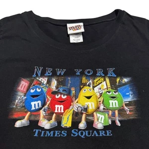 Camisa M&M's World New York City Times Square XL Negra Y2K - Imagen 1 de 4
