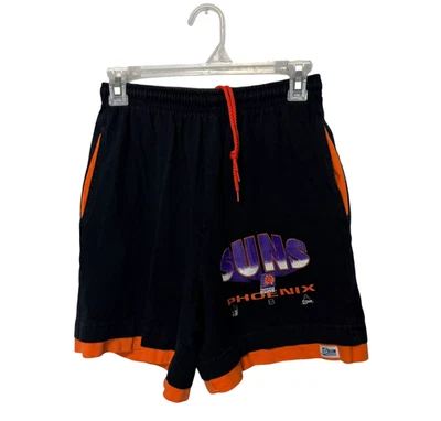 Pantalones Cortos Deportivos De Colección Phoenix Suns Para Hombre Pequeños Negros Naranja Salem Baloncesto Años 90 Foto 1 de 4