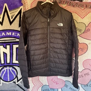 Talla M - Chaqueta acolchada de plumón The North Face negra Minoqua Flare 550 para hombre - Imagen 1 de 9