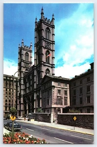 Vintage Postcard Notre Dame Basilica Montreal Quebec Canada Marty Sheffer - Picture 1 of 2