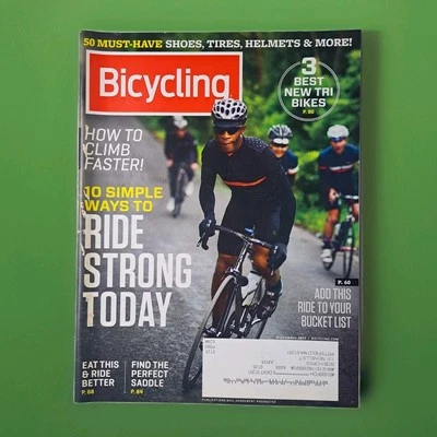 2014 September Bicycling Magazine Vol 55 Issue 8 Sports Cycling - Image 1 of 2