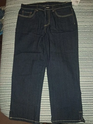 Pantalones de mezclilla elásticos para mujer Jaclyn Smith, azul oscuro talla 8 nuevos con etiquetas Foto 1 de 3