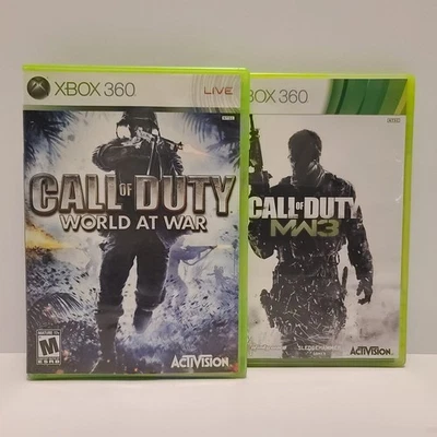 Lote Call Of Duty Xbox 360 World At War Modern Warfare 3 Juego Zombies Foto 1 de 4