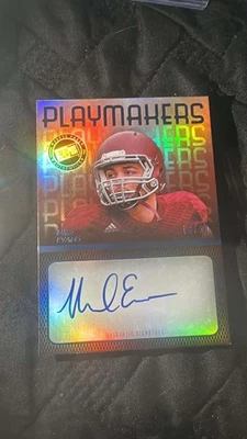 2014 Presspass #PM-ME Mike Evans Auto Playmakers /50 - Image 1 of 2