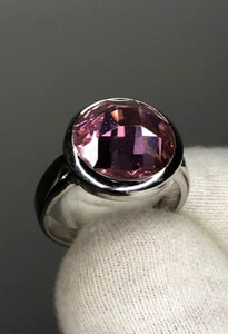 s.Oliver Silberring mit Rosa Stein Damen Echtschmuck Ring Silber 925 - Bild 1 von 15