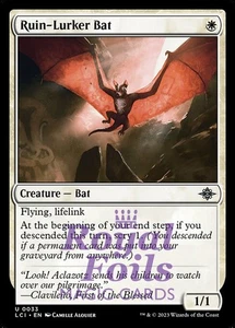 Ruin-Lurker Bat 4x LÁMINA Lost Caverns of Ixalan Magic The Gathering LCI poco común como nuevo blanco - Imagen 1 de 1