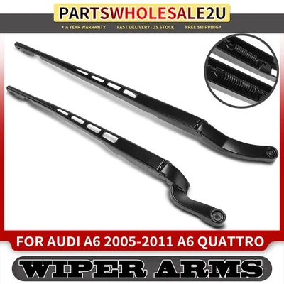 2x Brazo limpiaparabrisas delantero izquierdo y derecho para Audi A6 2005-2011 A6 Quattro Foto 1 de 4