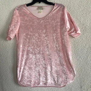 Expressions by California Dynasty Mujer Mediano Rosa Felpa Suave Borde Satinado - Imagen 1 de 9