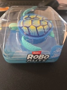 Zuru Robo Alive Robo Turtle Robotic Swimming Turtle, Blue, NEW! - Picture 1 of 9