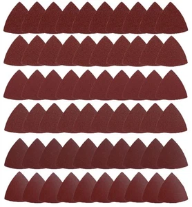 Triangle Oscillating Multi Tool Sanding Pads, 60Pcs 3-1/8 Inch Oscillating to... - Picture 1 of 8