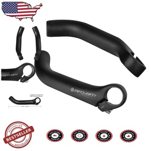 Pro Grade Aluminum Bike Handlebar Ends - Black, 5.9" Long, Vibration Reducing - Picture 1 of 10