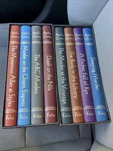 Miss Marple And Poirot - Agatha Christie - Folio Society 7v Never Read - Picture 1 of 9