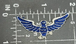 Blue White T-Bird Thunderbird Phoenix Eagle Hawk Falcon Applique Badge Patch - Picture 1 of 10