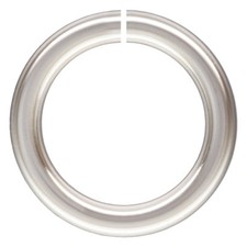 10pc, 7mm 17 gauge Open Jump Rings. Sterling Silver .925 High Polished Open Ring