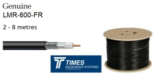 LMR-600-FR 50 Ohm Fire Retardant Times Microwave Coaxial Cable Non Halogen - Zdjęcie 1 z 4