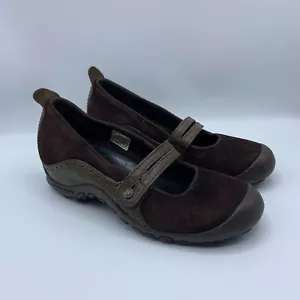 Merrell Damenschuhe Mary Jane Luftpolster Q-Form flach Freizeit Wildleder Größe US 8 - Bild 1 von 9