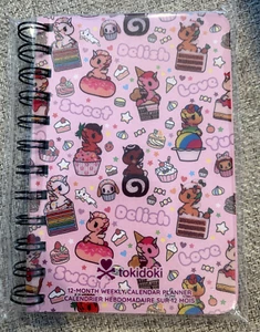 NUEVO Tokidoki 12 meses planificador de calendario semanal cuaderno delicioso dulce unicornio - Imagen 1 de 5