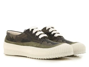 Hogan women's fashion low top trainers shoes in camouflage fabric and white sole - Picture 1 of 5