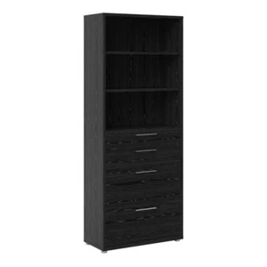 Prima Bookcase | 2 Shelves 2 Drawers 2 File Drawers | Fast UK Delivery - Picture 1 of 35