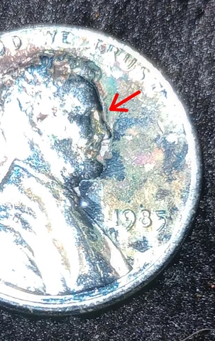 Beautifully Toned 1985-P RPM D/D Lincoln Memorial Cent  Double Strike Cover