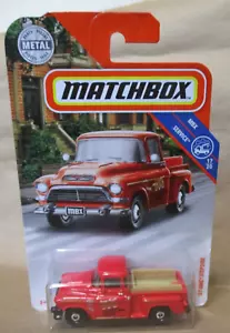 Matchbox 1-100 Service Series #92 57 GMC Stepside Pickup Rosso 1/64 pressofuso - Foto 1 di 4