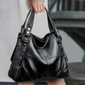 Bolso de Mano Alto de Cuero PU para Mujer Bolso de Hombro de Ocio 36*11*27 cm Moda - Imagen 1 de 31