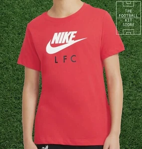 Liverpool T-Shirt Youth - Nike LFC 100% Cotton Tee - Black Friday Sale - Picture 1 of 3