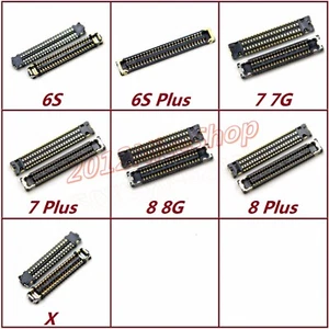 Lot OEM Touch Screen LCD Plug FPC Connector MotherBoard For iPhone X 8 7 6S Plus - Picture 1 of 26