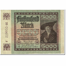 [#606575] Banknot, Niemcy, 5000 Mark, 1922, 1922-12-02, KM:81d, EF(40-45)