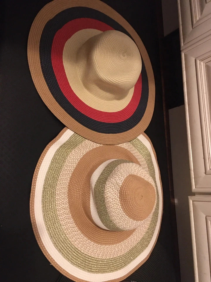 Merona Womens Floppy Wide Brimmed Straw Hats Multiple Buy Discounts - Image 1 of 3