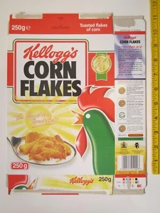 Empty Kellogg's Cereal Box 1998 CORN FLAKES United Kingdom Z6A18 - Picture 1 of 2