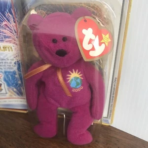 Ty Beanie Babies Millennium Bear Plush Toy - Ronald McDonald House Charities - Picture 1 of 11