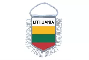 Mini banner flag pennant window mirror cars country banner lithuania - Bild 1 von 1