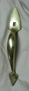 Large Antique Brass Door Pull Barn Shed Store - Picture 1 of 3