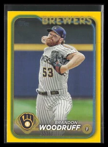 2024 Topps Yellow #103 Brandon Woodruff - Picture 1 of 2