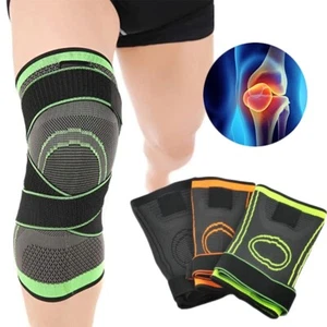 Women Men Sports Compression Sleeve Knee Adjustable Support Brace Patella Straps - Picture 1 of 20